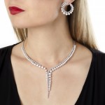 Yoko London - Freshwater Pearl & Diamond Necklace in White Gold